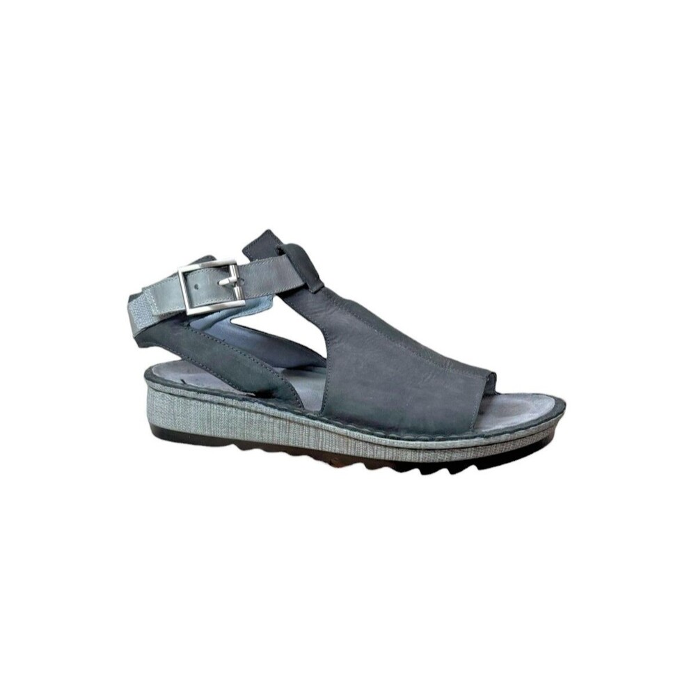 Naot Sandals Verbena Wedge Womens Size 39 8 Ankle Strap Leather Buckle Open Toe